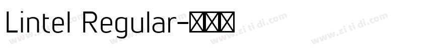 Lintel Regular字体转换